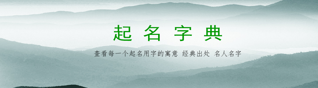 起名字典